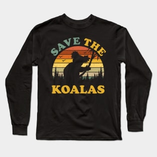 Save The Koalas Vintage Long Sleeve T-Shirt